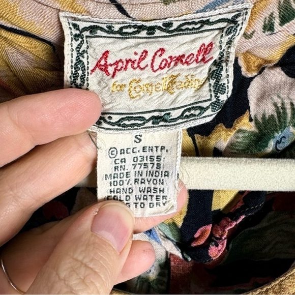 VINTAGE APRIL CORNELL Floral Jumpsuit - Picture 5 of 5